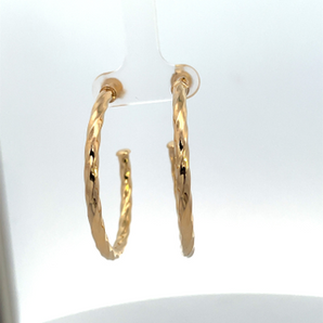 18K Gold Filled Hoop Earrings