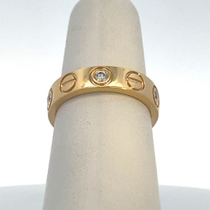 14K Yellow Gold Diamond Fashion Ring  CTW: .23