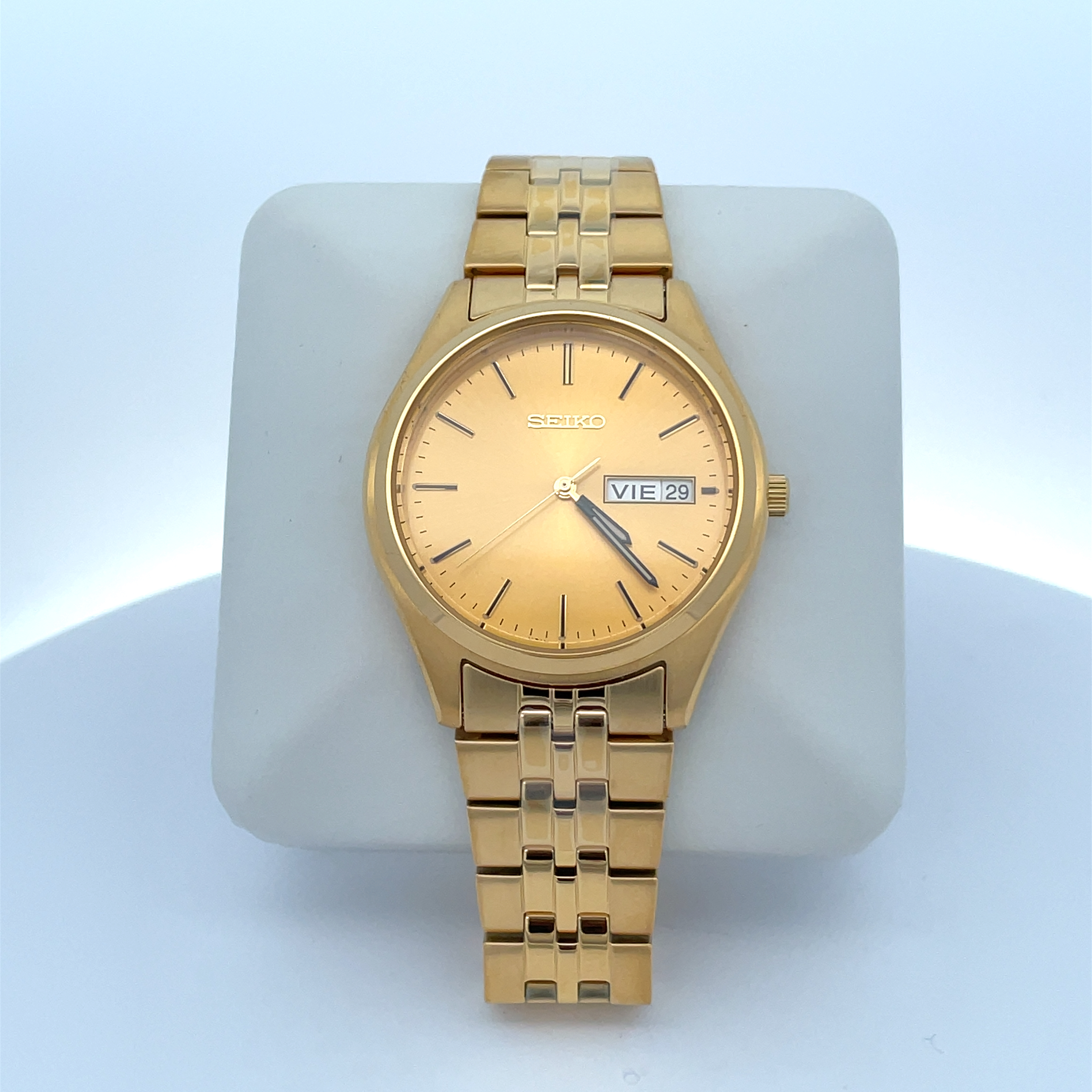 Gold SEIKO Watch with Gold Dial – Weber's Jewelry