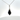 Sterling Silver Kite Shaped Design with Clear CZ's and Black Glass Center Pendant