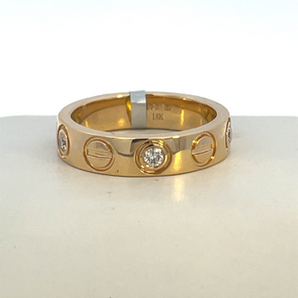 14K Yellow Gold Diamond Fashion Ring  CTW: .23