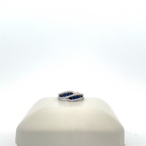 White Sapphire 14 Karat Ring