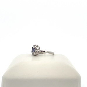 14k White Gold Amethyst Ring