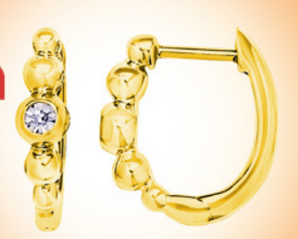 Silver and Gold Plated Earring