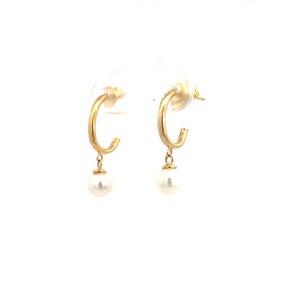 Lady's 14k Yellow Gold Hoop Earrings