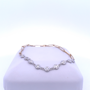 24k Two-Tone Bracelet