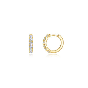 Silver and Gold Plated Earring