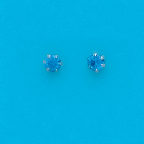 Gold Plated 3MM September Stud Earrings