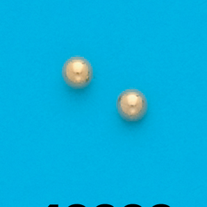 Gold Plated 4MM Ball Stud Earrings