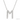 Lady's 10k White Gold M Necklace