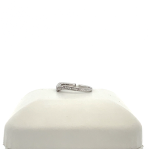 14k White Gold Band with .19ctw Round Diamonds