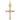 Gold Plated Cross Accent Charm