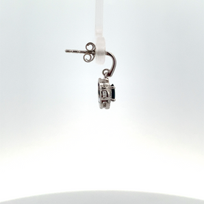 Sterling Silver Oval Sapphire Earrings
