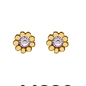 Gold Plated June Daisy Stud Earrings