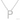 Lady's 10k White Gold P Necklace
