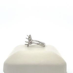 Lady's 14k White Gold Engagement Ring Marquise Mounting