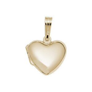 Gold Plated Heart Locket Charm