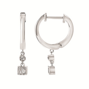Silver and Gold Plated Earring