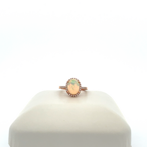 14k Rose Gold Opal Ring