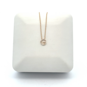 Lady's 10k Yellow Gold G Necklace