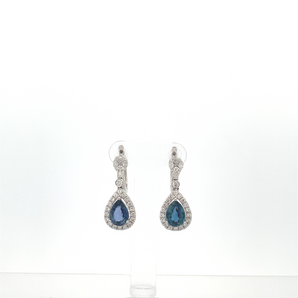 Lady's 18k White Gold Earrings