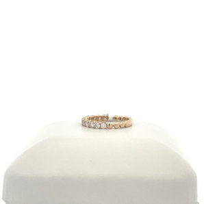 Lady's 14k Yellow Gold Band with .75ctw Round Diamonds