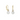Silver and Gold Plated Earring