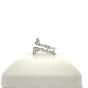 Lady's 14k White Gold Band Insert with .50ctw Round Diamonds