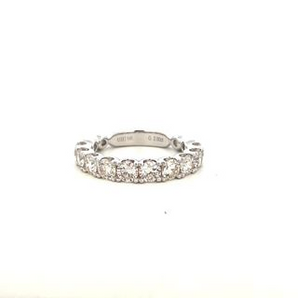 Lady's 14k White Gold Band with 2.00ctw Round Diamonds