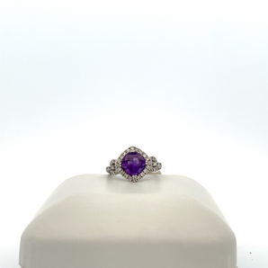 White Amethyst 14 Karat Ring