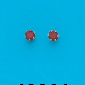 Gold Plated 3MM January Stud Earrings