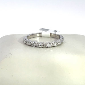 Lady's 14k White Gold Band with .50ctw Round Diamonds