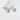 14K White Gold 5MM Bezel Blue Topaz Stud Earrings