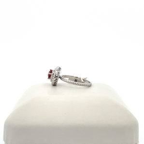 14k White Gold Pink Tourmaline Ring