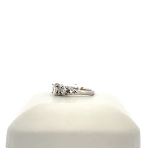 14k White Gold Engagement Ring wtih Princess Center