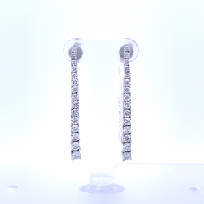 14k White Gold Earrings