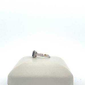 14k White Gold Sapphire Ring