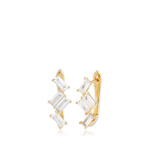 Silver and Gold Plated Earring