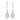 Silver and Gold Plated Earring