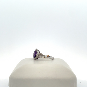 White Amethyst 14 Karat Ring