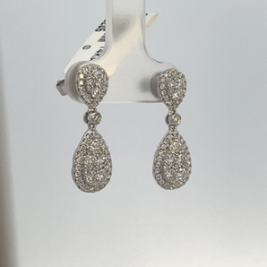 14k White Gold Earrings