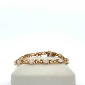 Yellow Opal 14 Karat Bracelet