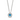 Sterling Silver Birthstone Necklace - December