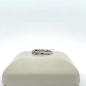 Lady's 14k White Gold Band with Round Diamonds