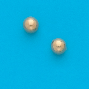 Gold Plated 5MM Ball Stud Earrings