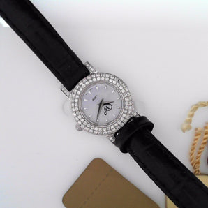 Black Weber Watch with Diamonds