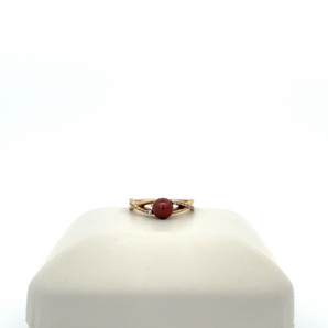 10k Yellow Gold Pearl Ring