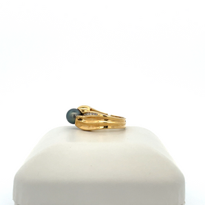 14k Yellow Gold Pearl Ring