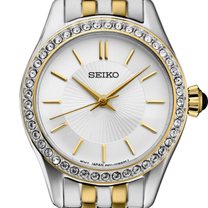 Women's SEIKO Watch with White Dial