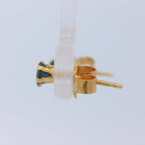 3mm Genuine Sapphire Stud Earrings